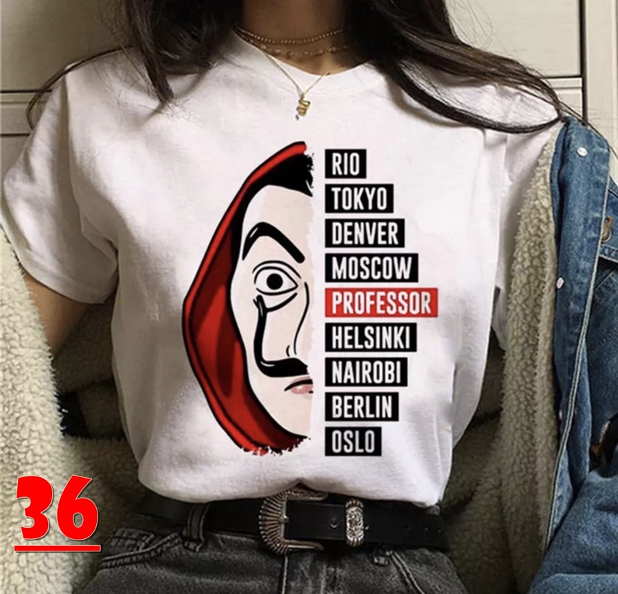 Ilegible Esquivo jazz Camisetas La Casa de Papel - Somos Caprichosas. Moda mujer online