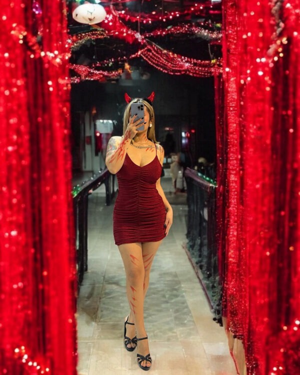 Vestido Miriam granate rojizo