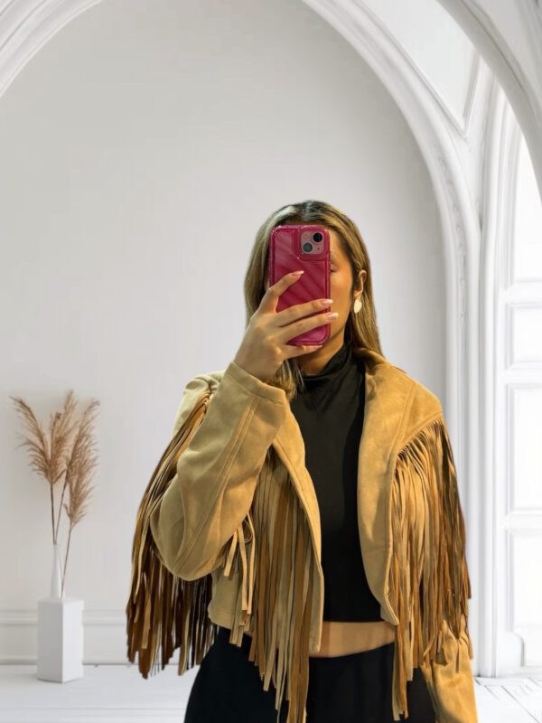 Chaqueta de flecos