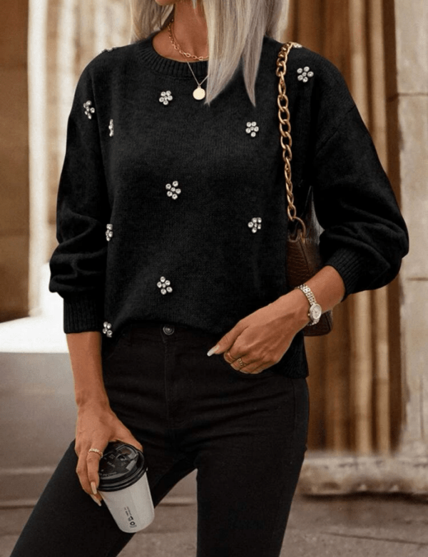 Jersey brillos negro
