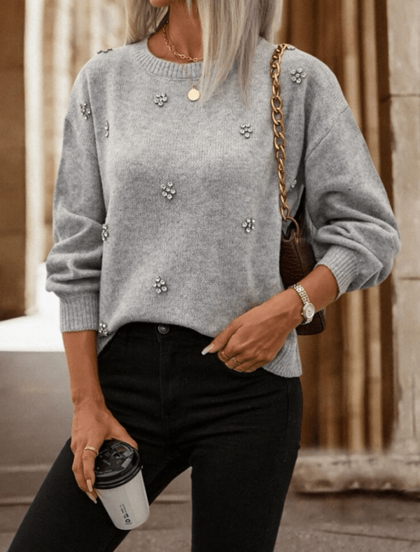 Jersey brillos gris