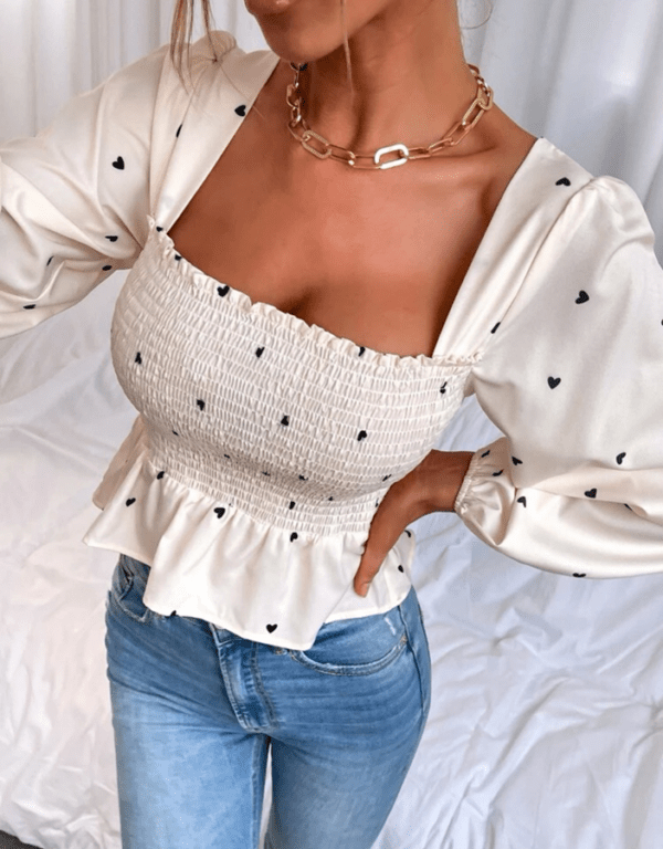 crop top corazones