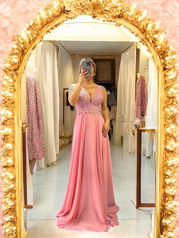 Vestido Grecia rosa