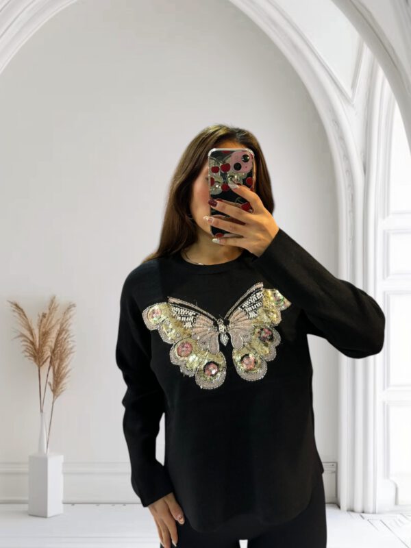 Jersey mariposa brillos