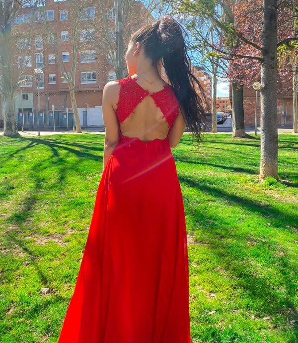 Vestido Grecia rojo - Imagen 2