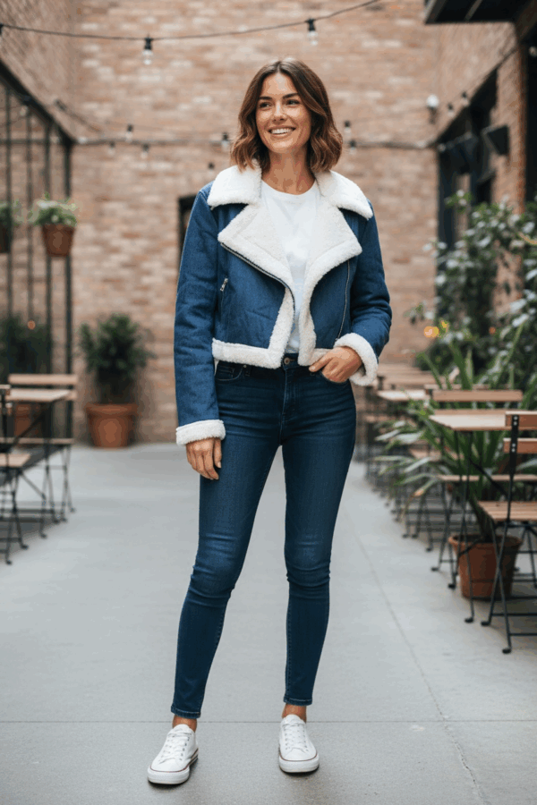 Chaqueta de ante vaquero