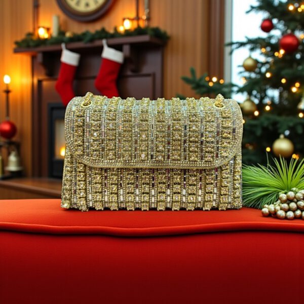 Bolso brillo Naira dorado