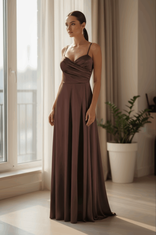 Vestido Meredith marrón