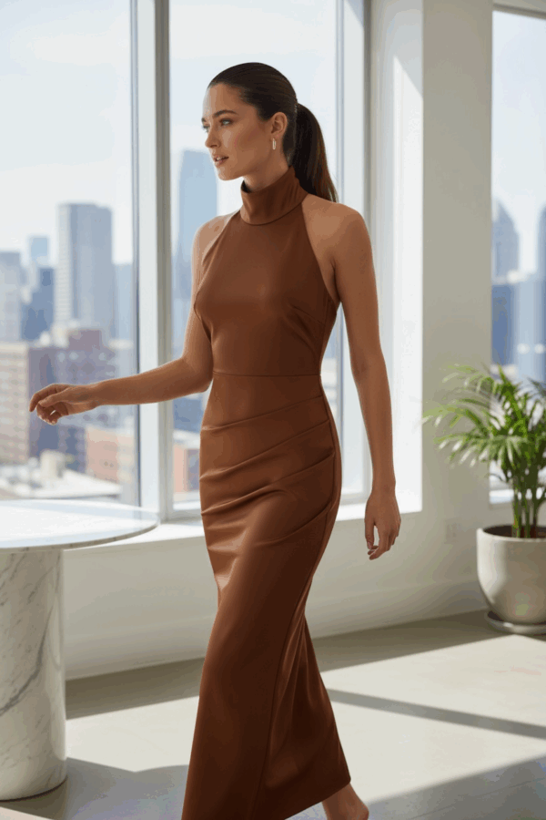 Vestido Basic marrón